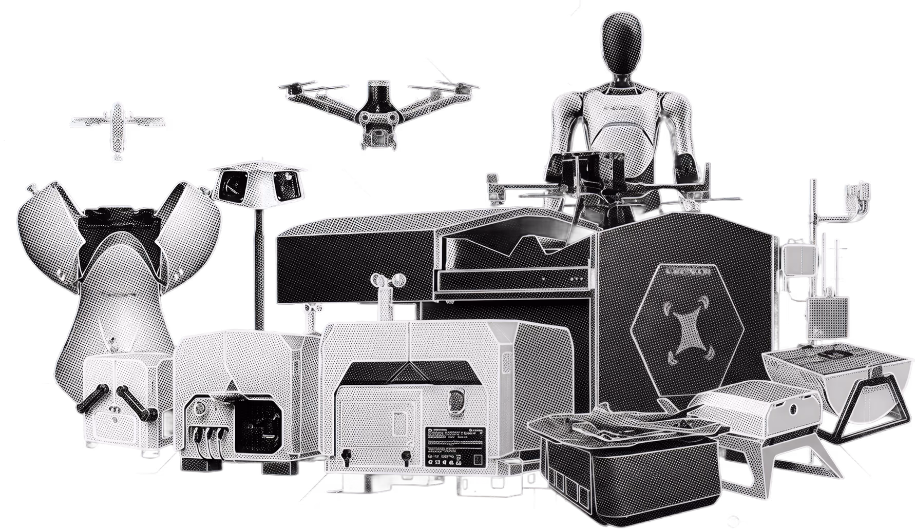Drones, docks, ground robots, and sensors that integrate with FlytBase