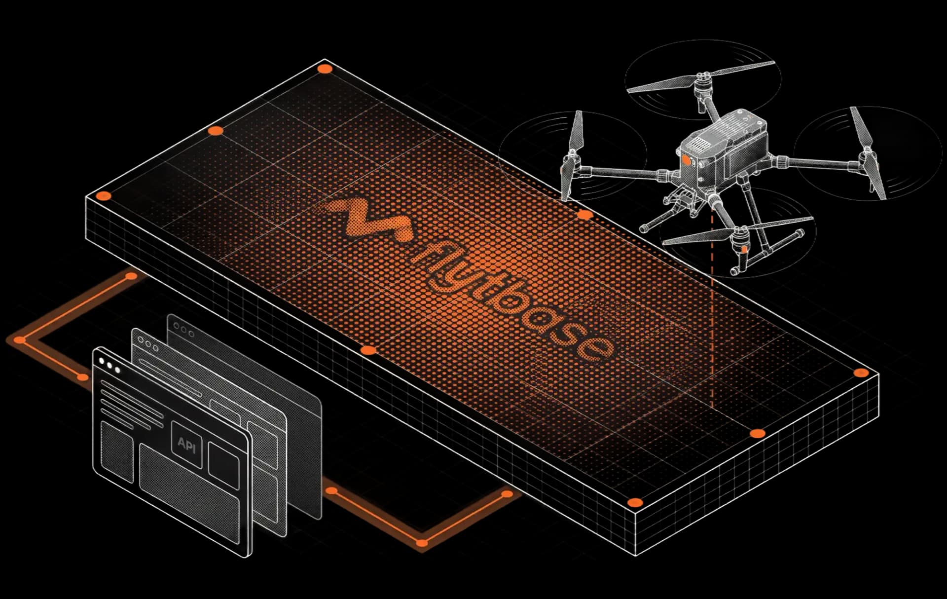 FlytBase drone API illustration