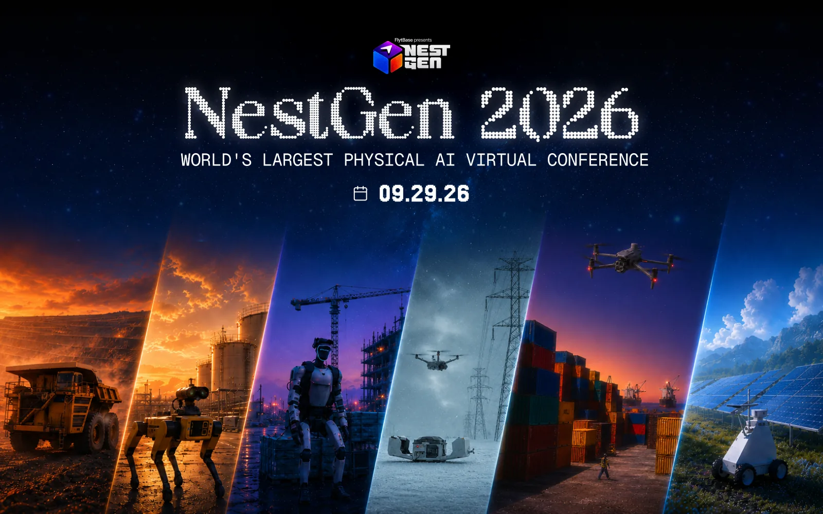 NestGen event stage with the drone-autonomy summit lineup